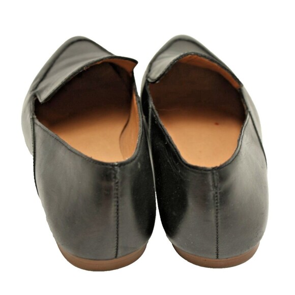 Madewell Frances Loafers Shoes Womens sz 7.5 Black Leather Pointed Toe - Picture 4 of 9